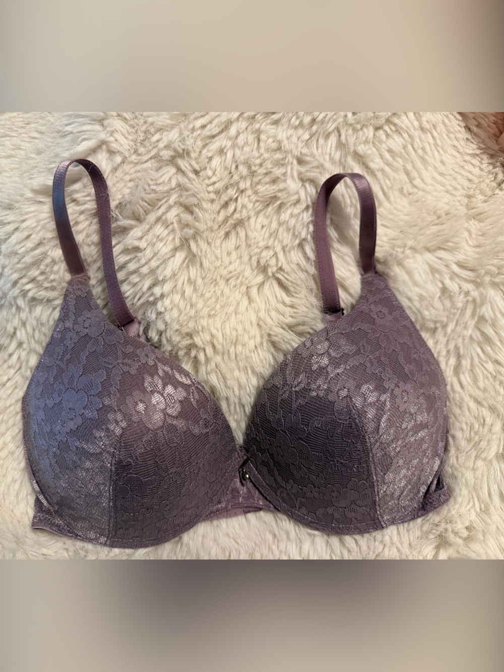 Lace T-Shirt Bra in Dusty Mauve - Women Intimates & Sleepwear